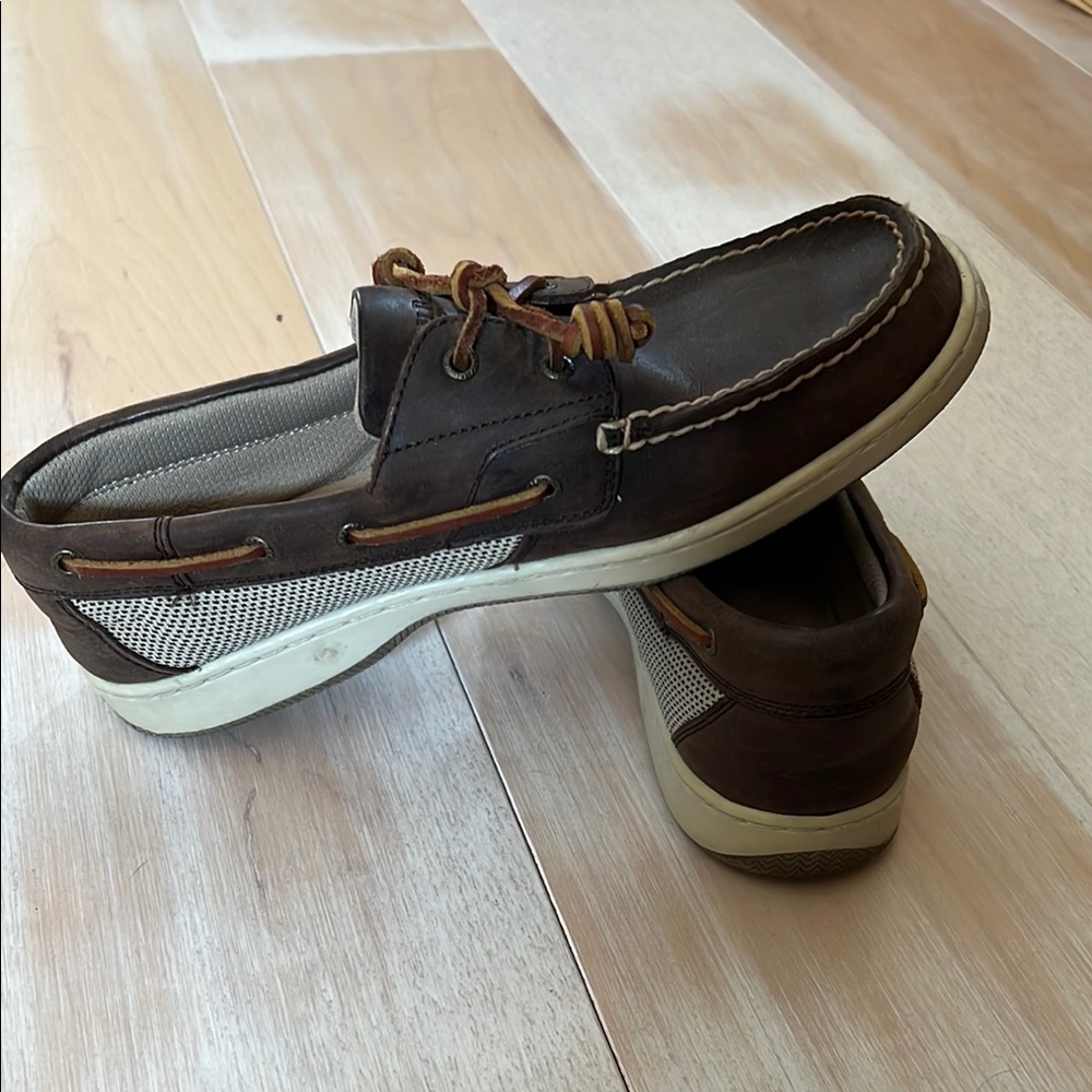 Women’s Bass Brown Leather Boat Shoes